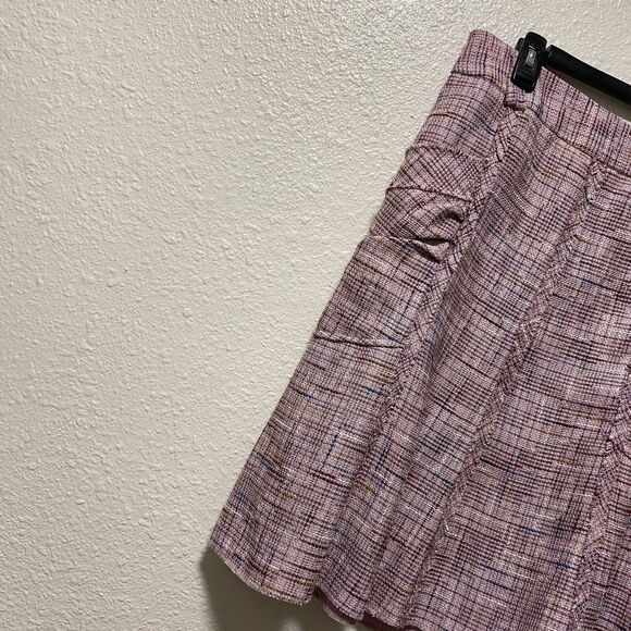 To the max skirt Medium M 6 purple pink pockets layered Tweeted an - Picture 3 of 10